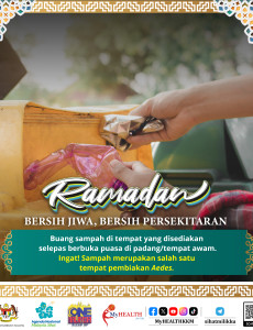 Ramadan: Sampah Salah Satu Tempat Pembiakan Aedes